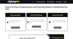 Desktop Screenshot of lightningrank.com